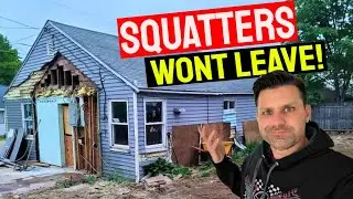 Eviction Day! I bought a Bank foreclosure but the Squatters Refuse to leave!