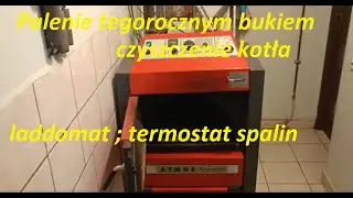 Atmos. Buk, czyszczenie, laddomat i regulacja termostatem spalin.