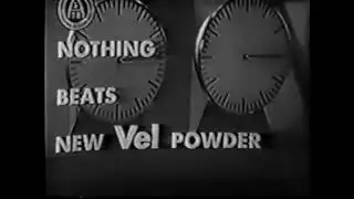 Реклама порошка для посудомоек «Vel with Dynate» (195? год) (русский перевод)
