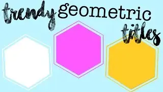 Geometric Hexagon Titles | Green Screen