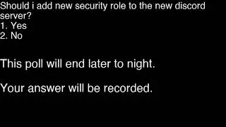 (LIVE) Deciding if we want a security role for new discord server and in game job.