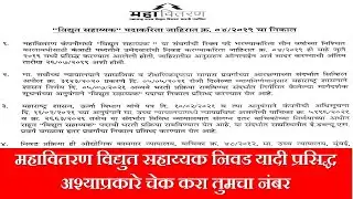 Vidyut sahhayak List Published | Vidyut Sahayak Bharti Latest Update