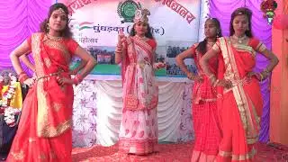 माँ सरस्वती वंदना छात्राओं द्वारा प्रस्तुति. inPrayas School Dhundharka