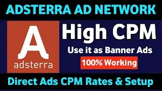 Adsterra Smart Direct Link Setup & CPM Rates 2024 | Adsterra Direct Link Ads | Adsterra