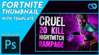 How to make Fortnite Thumbnails (Free Template)