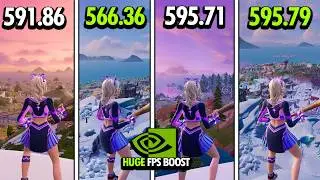 Your NVIDIA Driver Is RUINING FPS in Fortnite Season 2 - (595.71 vs 595.79 vs 581.86 vs 566.36)
