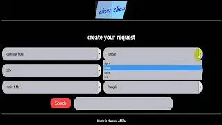 un moteur de recherche avec html css