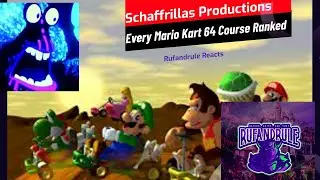 Reacting to Every Mario Kart 64 Course Ranked by Schaffrillas Productions