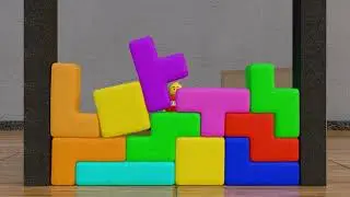 Tetris Softbody With Lego
