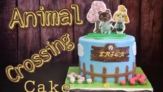 Animal crossing cake!! Learn how to make little roses without any molds and also edible toppers
