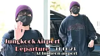 Jungkook Airport Departure At Incheon airport || #jungkook #bts