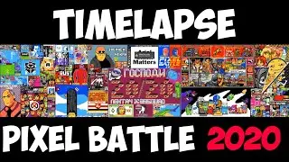 Pixel battle VK 2020 timelapse // Пиксель баттл таймлапс 2020 [Без бана]