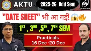 AKTU Date Sheet Out‼️हमला अचानक से हुआ है 🤯😂