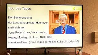 12. April 2021. Der Seniorenbeirat der Landeshauptstadt Hannover in unserem Hauskanal.Bleibt gesund!