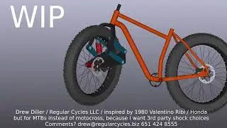 WIP MTB suspension linkage fork based on 1980 Valentino Ribi