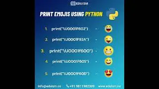 How to print emojis using unicode in Python!