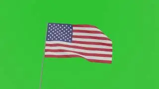 FLAG waving sound effect and green screen