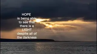 Never lose hope 
