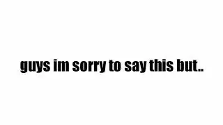 something I really wanted to say