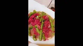 Argentina CORNED BEEF with SITAW (Murang ulam MASUSTANSYA PA)