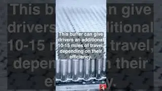 Did you know Tesla batteries have a buffer in case you run out of power? #shorts #tesla