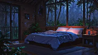 Rain Sounds in Forest with Relaxing Piano | Deep Sleep Music for Calm, Healing & Sleep