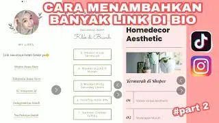 CARA MENAMBAHKAN BANYAK LINK DI BIO TIKTOK DAN INSTAGRAM Part 2