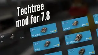 WoT Blitz Techtree mod version 7.8 - 
