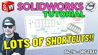SolidWorks Tutorial - ORG TRAY - 04-11b - how to RIB