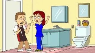 Nicole uses the toilet