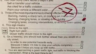 2026 California DMV Written Permit Test ACTUAL EXAM-Original Exam #1