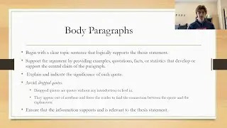 Body Paragraphs