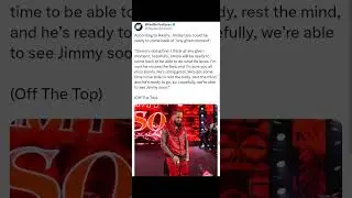 Jimmy Uso Set To Return Soon (WWE)