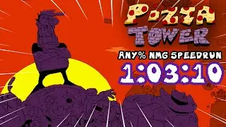 Pizza Tower Any% NMG Speedrun - 1:03:10 (FWR)