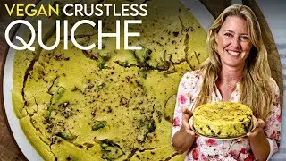 Vegan Crustless Quiche | The Perfect Eggless Breakfast Recipe!