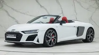 2023 Audi R8 Spyder V10 Performance Quattro Edition - Ibis White - Walkaround & Interior & Revs