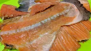 Вот что можно приготовить из ХРЕБТОВ ЛОСОСЯ. Просто и экономно. Это вкуснятина!