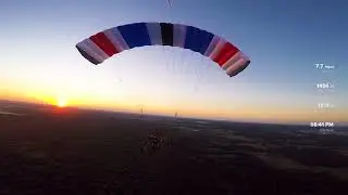 Six Chuter P3 Flight from Trailing Webcam