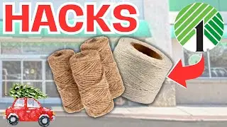 STUNNING Christmas DIY Ornaments Using Dollar Tree Twine
