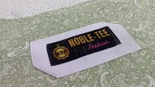 HOW TO STITCH LABEL ON KAFTAN