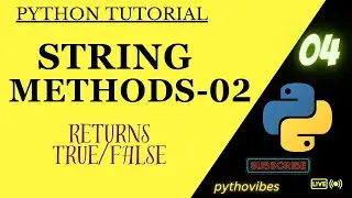 Python string methods part 2|