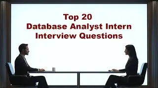 Top 20 Database Analyst Intern Interview Questions