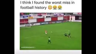 Worst miss in football history #football #shorts #messi #footballgoal