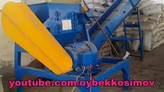 LARGE CRUSHER PET BOTTLES AND POLYETHYLENE BAGS FOR PRODUCTION