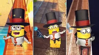 Minion Rush: Magician Minion Avoid Performing Jump-Overs at Minion Beach, Freedonia, El Macho's Lair
