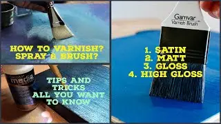How to - Varnish an Acrylic Painting (Satin,Gloss,Matt and High Gloss) for beginners??