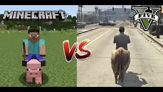 MINECRAFT vs GTA 5 funny video