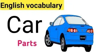 Car parts in English with vocabulary | Car vocabulary | English vocabulary | Sunshine English