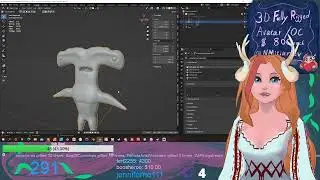 Tulie Makes Art with AutoRig Pro! Join Me pls #vtuber #envtuber #chill #twitch #blender #halloween