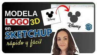 Cómo Hacer un LOGO 3D en SketchUp Paso a Paso